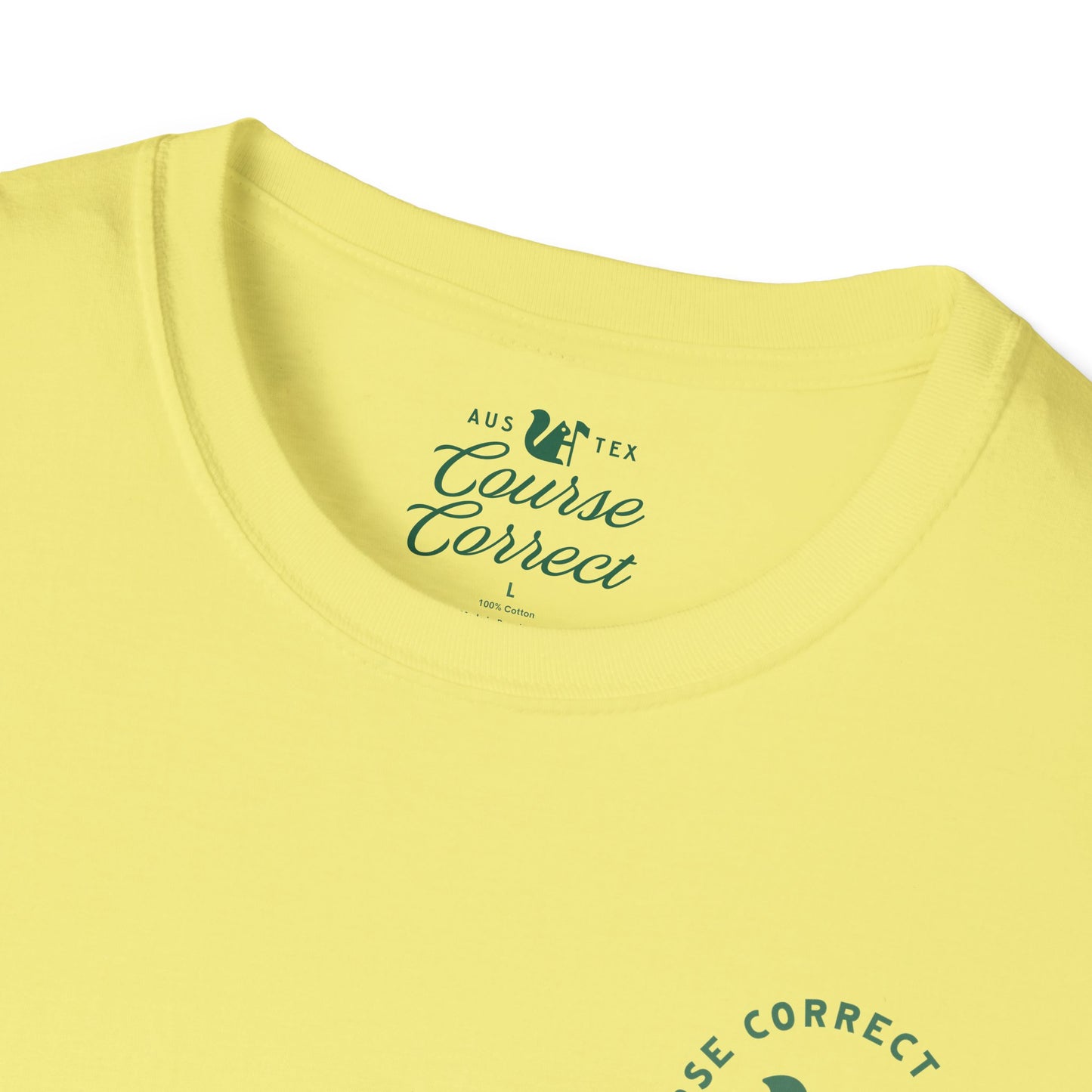 Course Correct Golf - Surf and Turf Golf Tee - Yellow - Neck