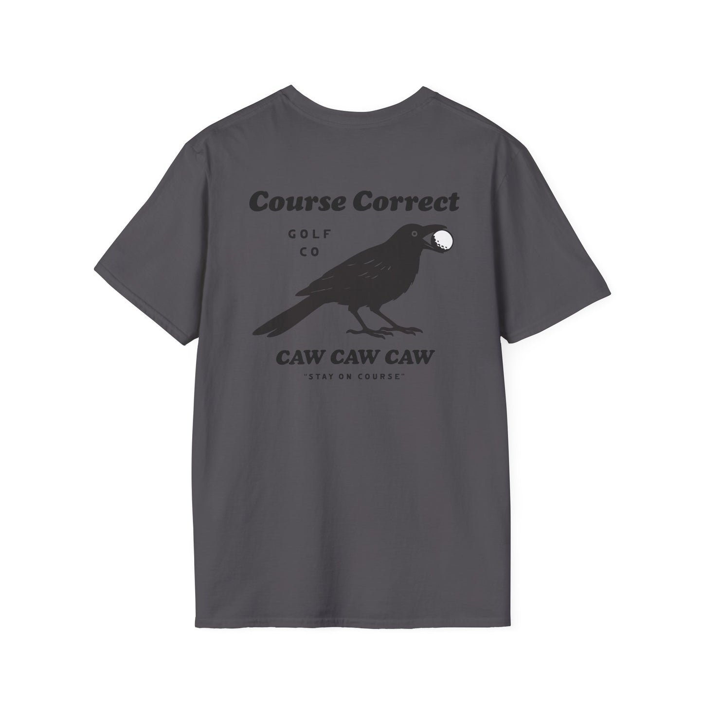 Course Correct Golf - Birdie Hunting Golf Tee - Black - Back