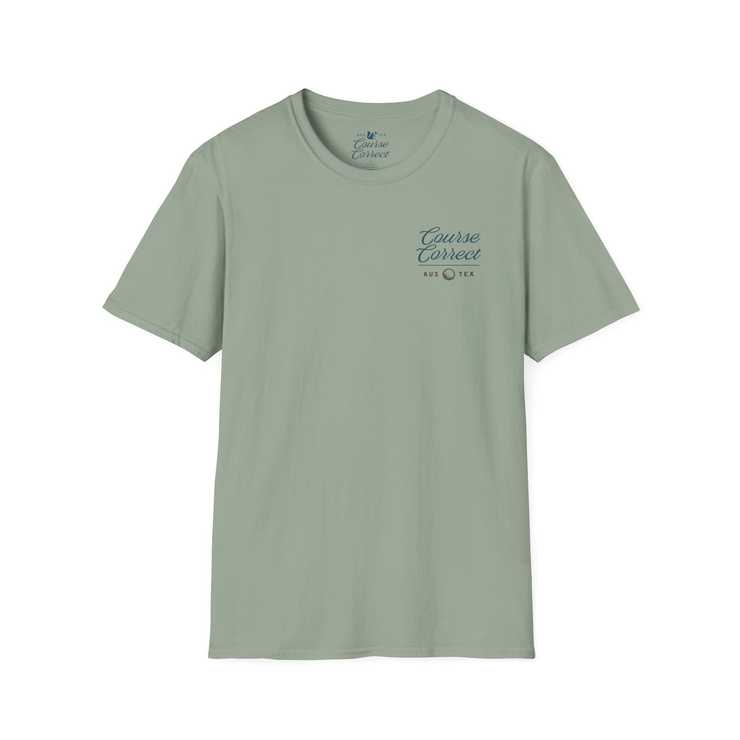 Course Correct Golf - Big Shot (Sasquatch) Golf Tee - Green t-shirt - Front