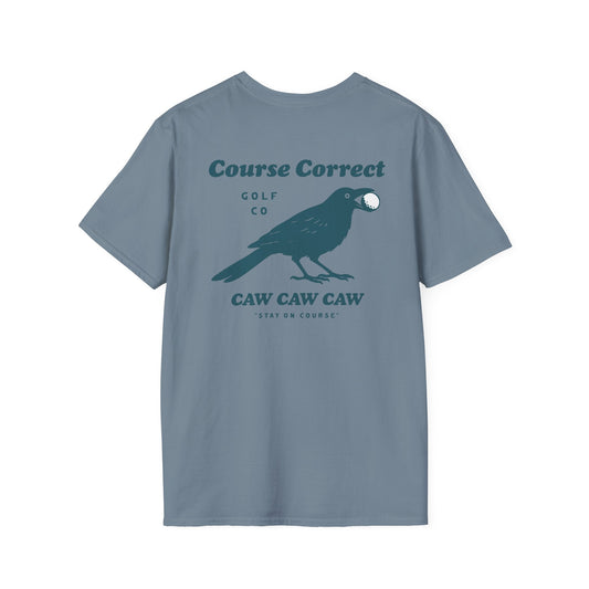 Course Correct Golf - Birdie Hunting Golf Tee - Blue - Back