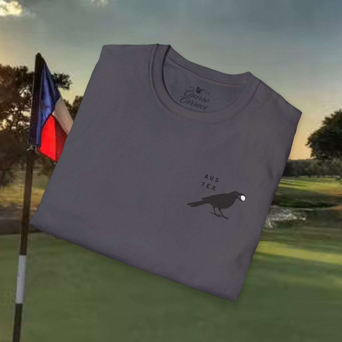 Course Correct Golf - Birdie Hunting Golf Tee - Black - Fold