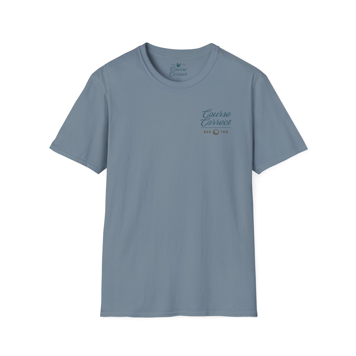 Course Correct Golf - Big Shot (Sasquatch) Golf Tee - Tan t-shirt - Front