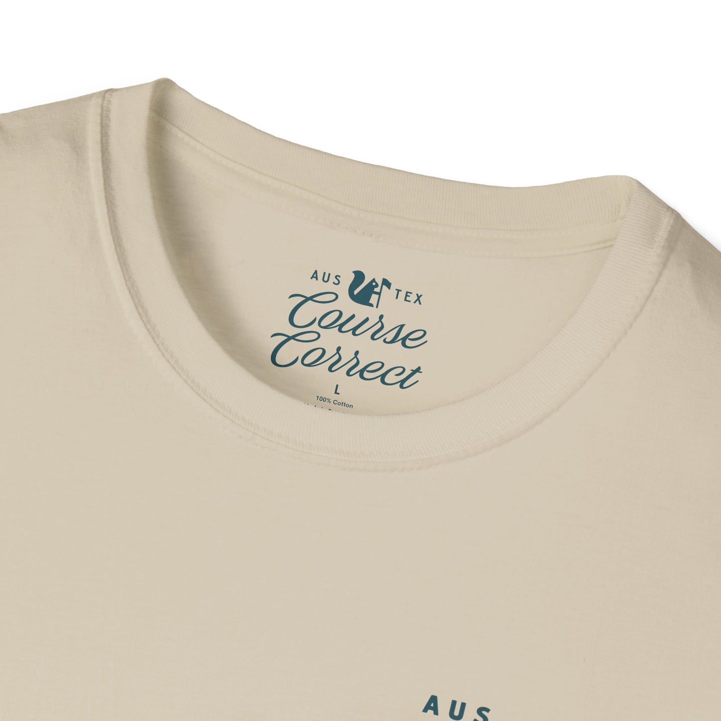 Course Correct Golf - Birdie Hunting Golf Tee - Cream - Neck
