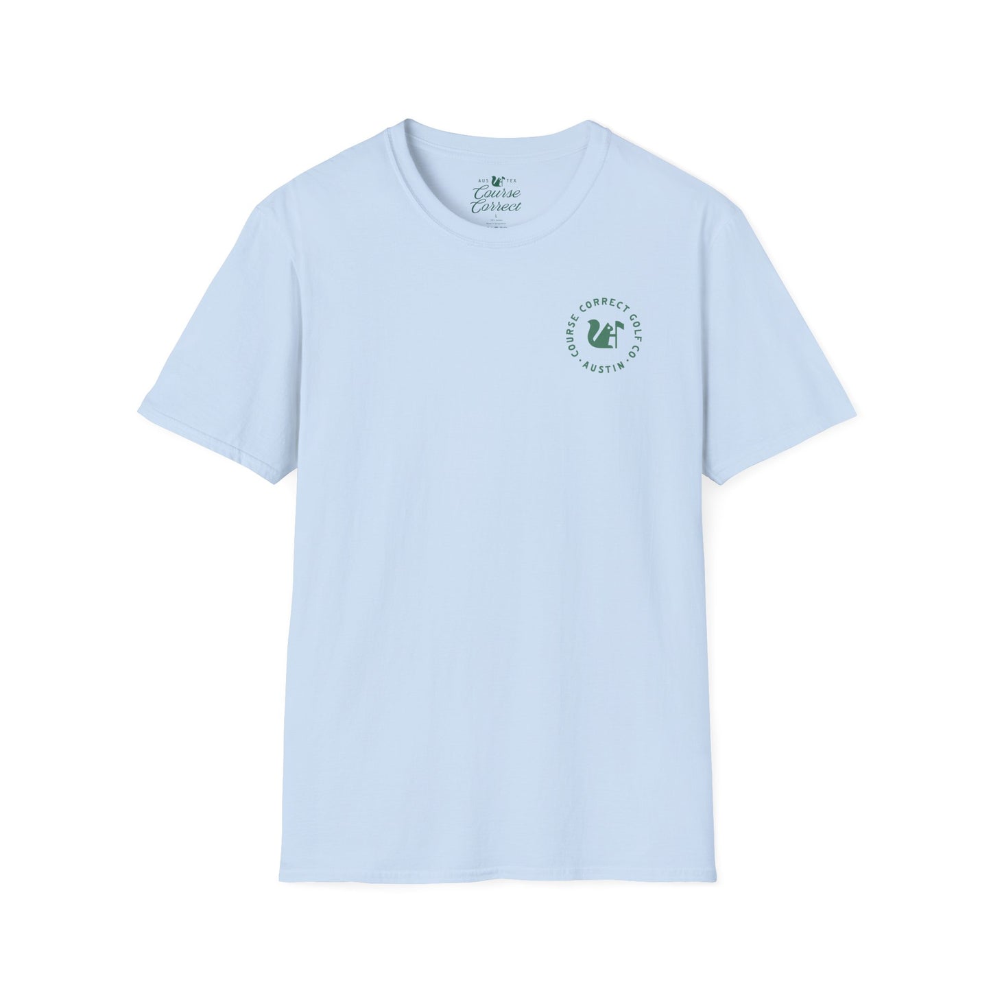 Course Correct Golf - Surf and Turf Golf Tee - Blue - Front