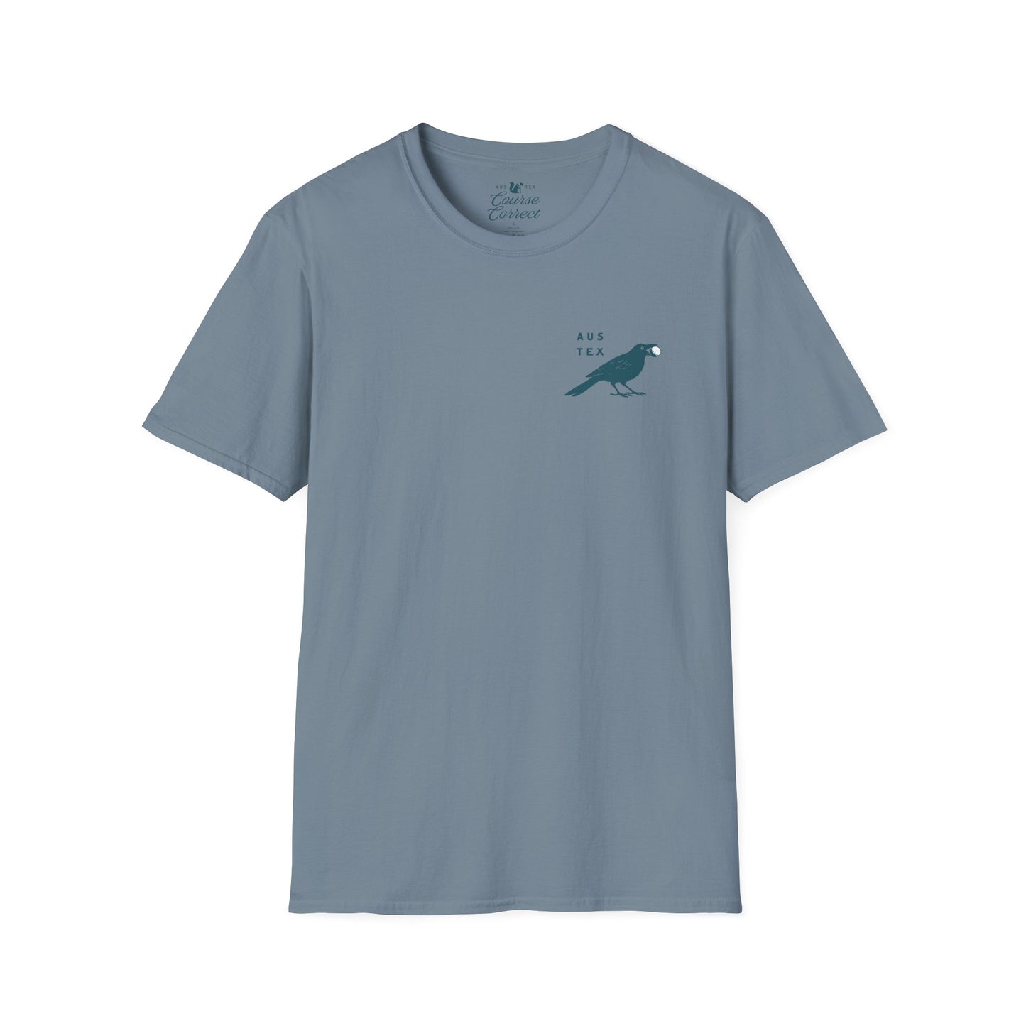 Course Correct Golf - Birdie Hunting Golf Tee - Blue - Front