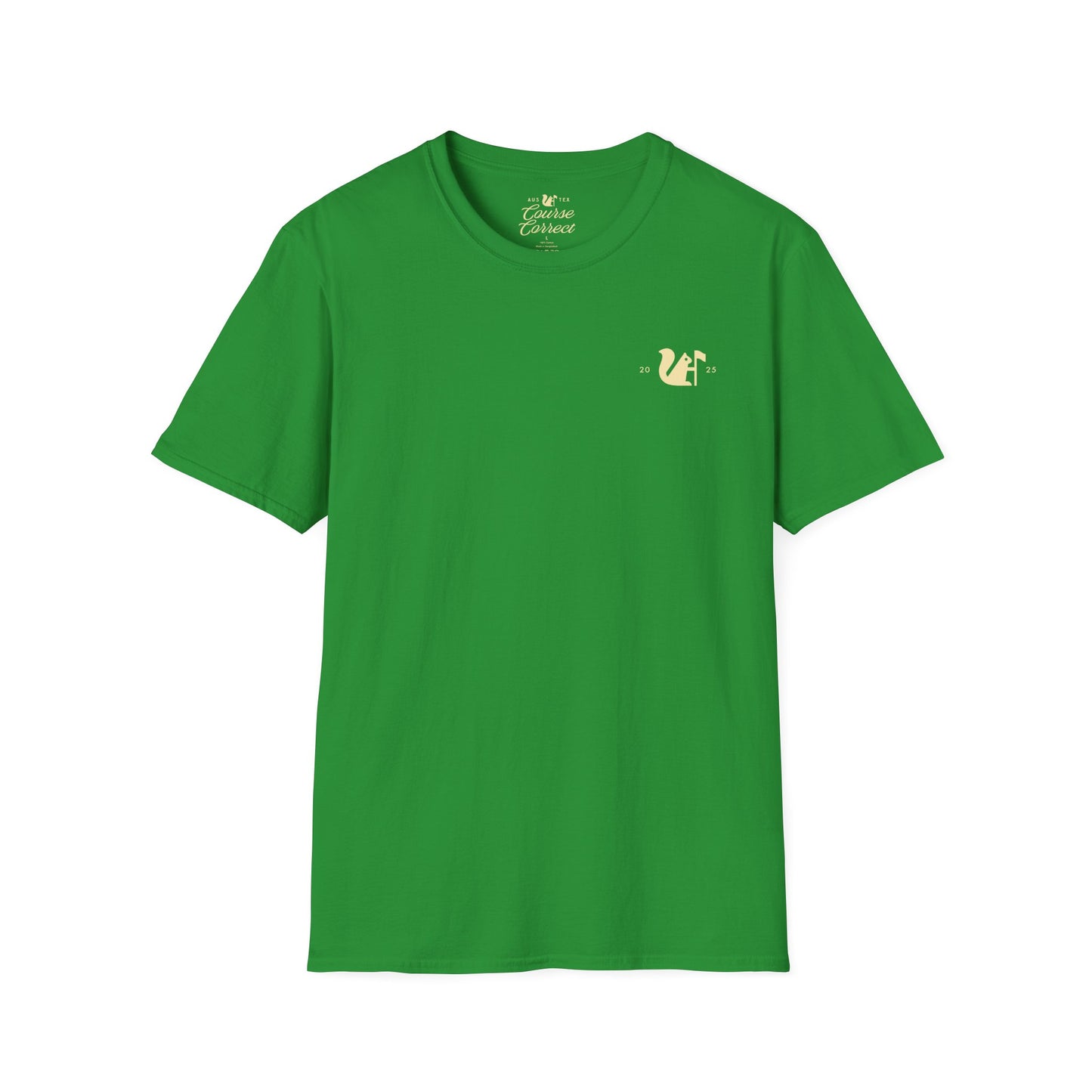 Course Correct Golf - Oakmont Golf Tee - Green t-shirt - Front