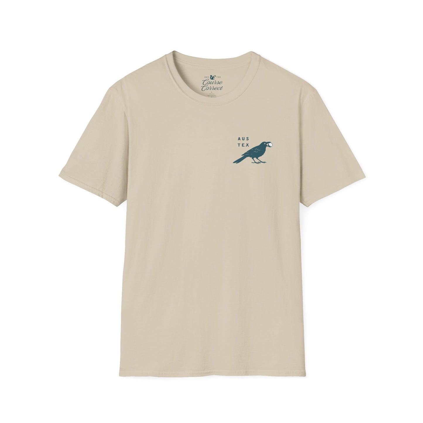 Course Correct Golf - Birdie Hunting Golf Tee - Cream - Front