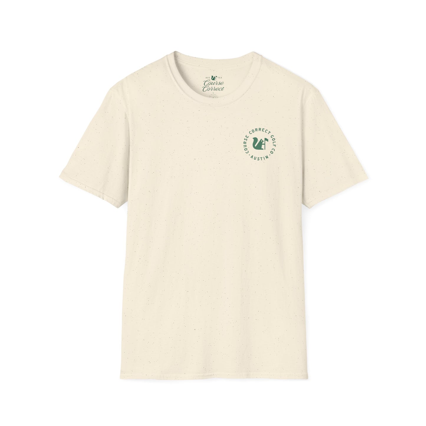 Course Correct Golf - Surf and Turf Golf Tee - Cream - Front