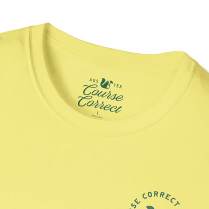 Course Correct Golf - Surf and Turf Golf Tee - Yellow - Neck