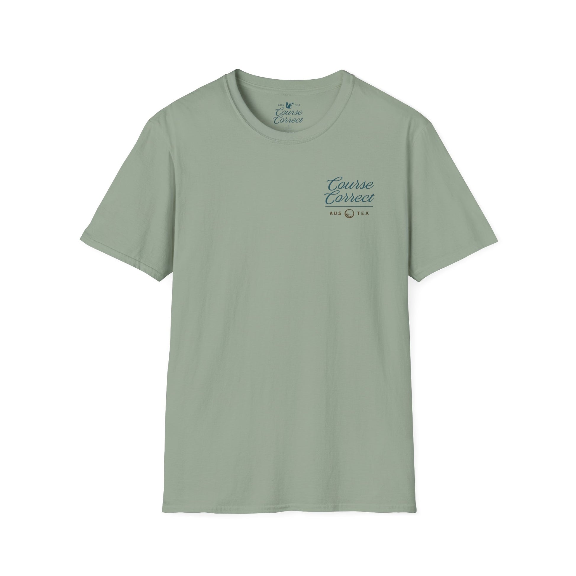 Course Correct Golf - Big Shot (Sasquatch) Golf Tee - Green t-shirt - Front