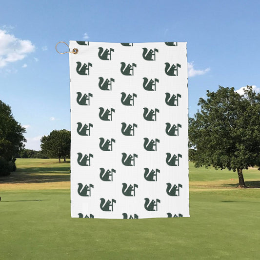 Golf Towel - Squirrel Green Pattern by Course Correct