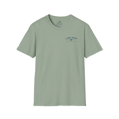 Course Correct Golf - Lions Muny Golf Tee - Green t-shirt - Front 