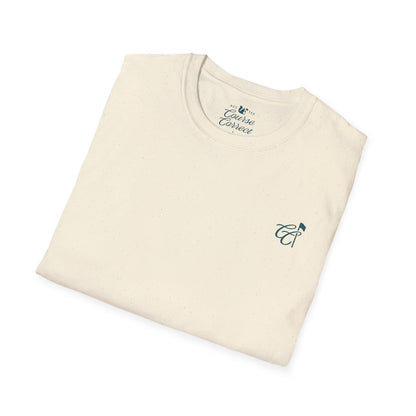 Course Correct Golf - Torrey South Golf Course Tee - Cream - Fold