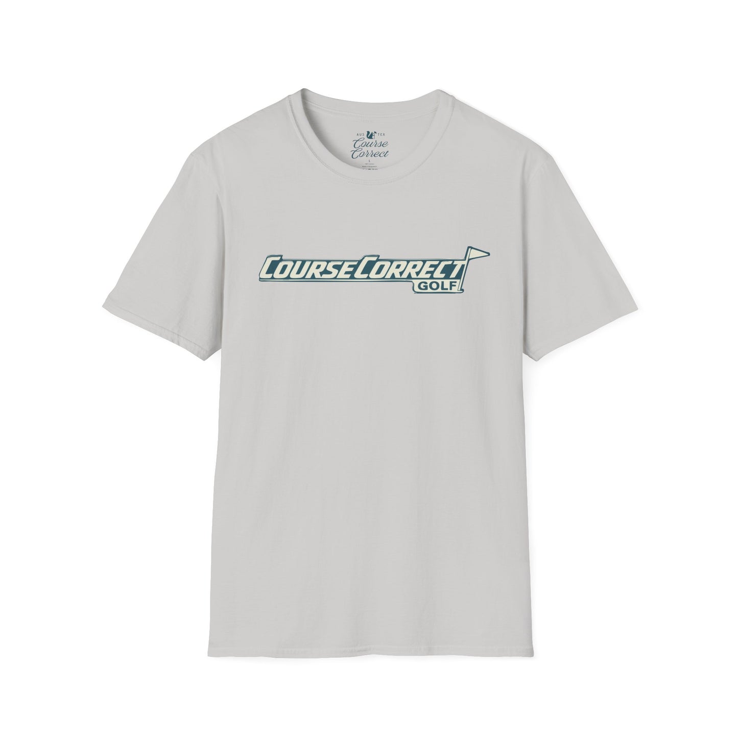 Course Correct Golf - Lions Muny Golf Tee - Gray t-shirt - Front
