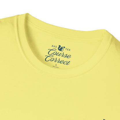Course Correct Golf - Torrey South Golf Course Tee - Yellow - Neck