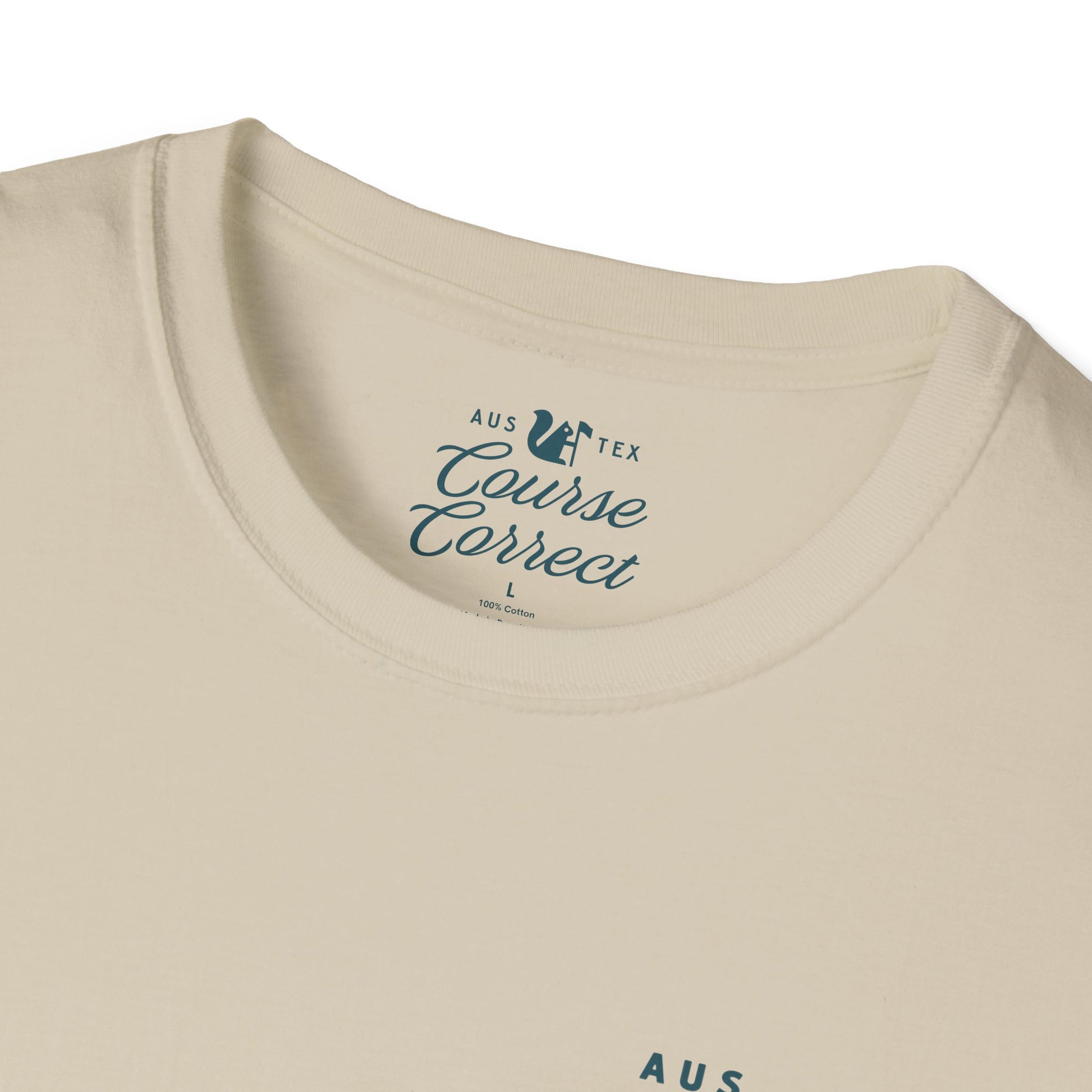 Course Correct Golf - Birdie Hunting Golf Tee - Cream - Neck