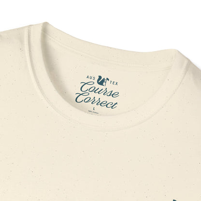 Course Correct Golf - Torrey South Golf Course Tee - Cream - Neck