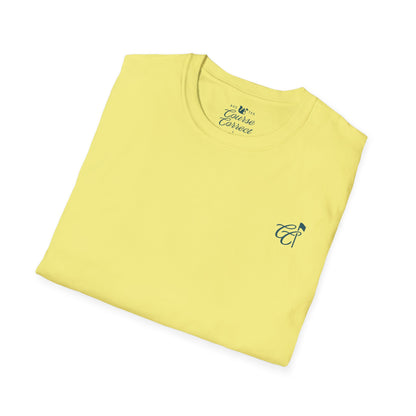 Course Correct Golf - Torrey South Golf Course Tee - Yellow - Fold