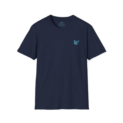 Course Correct Golf - Crossed Club Classic Golf Tee - Navy - Front