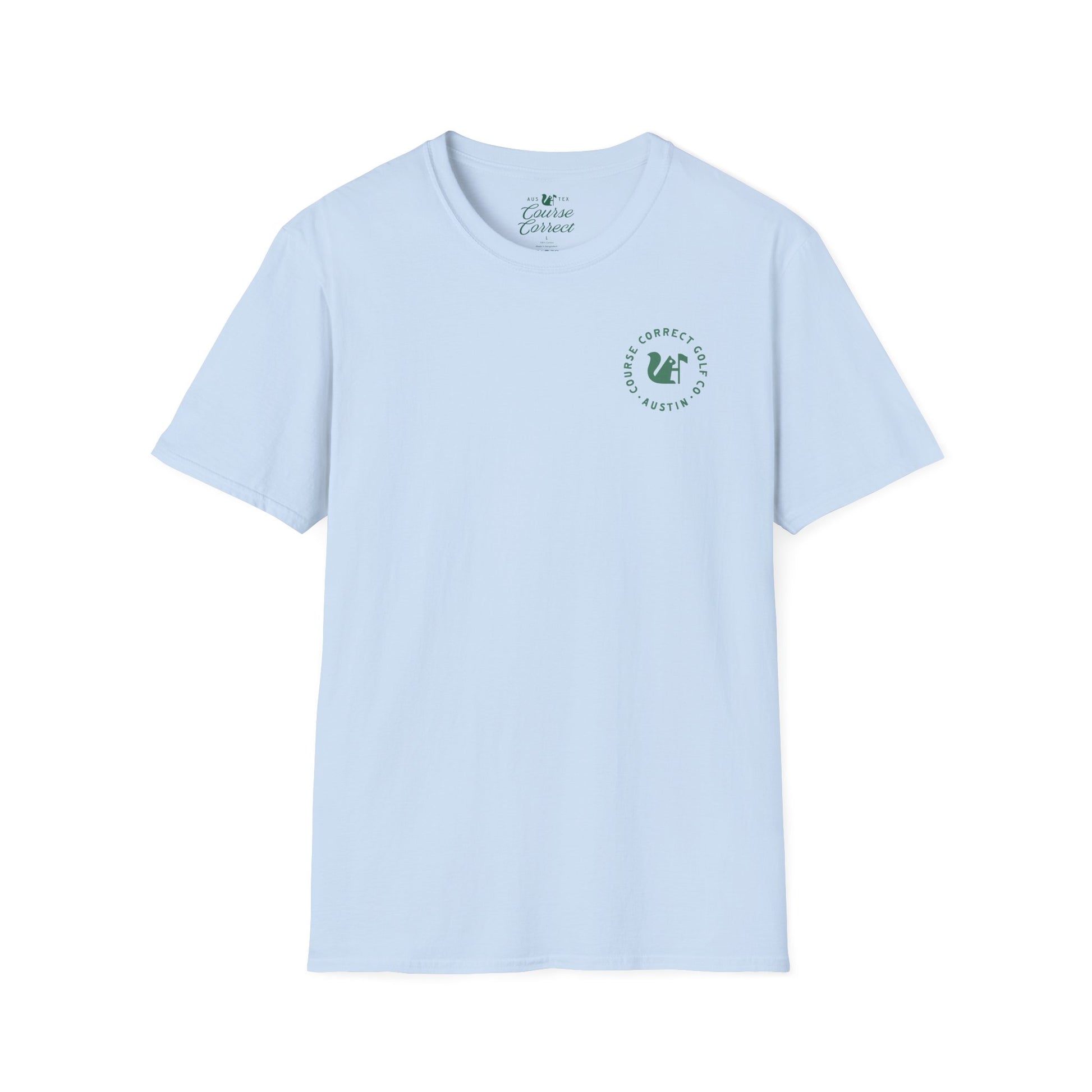 Course Correct Golf - Surf and Turf Golf Tee - Blue - Front