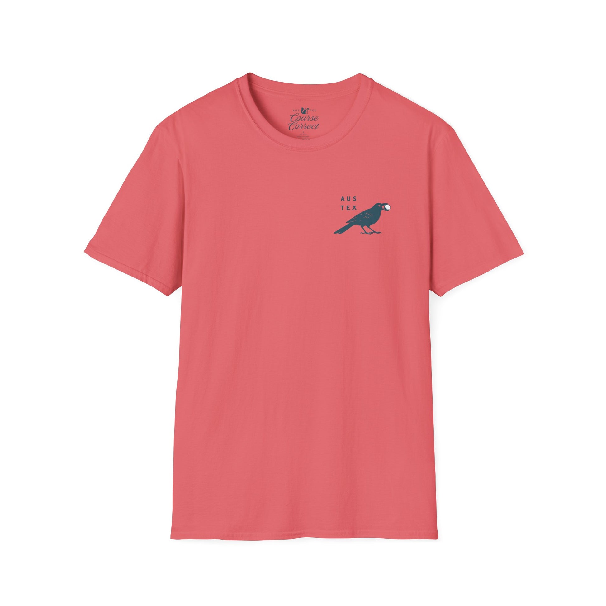 Course Correct Golf - Birdie Hunting Golf Tee - Salmon - Front 