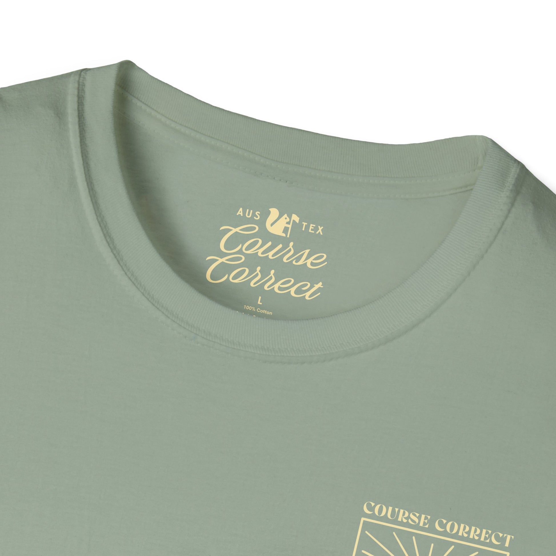 Course Correct Golf - Flagstick Drift Golf Tee - Sage - Neck