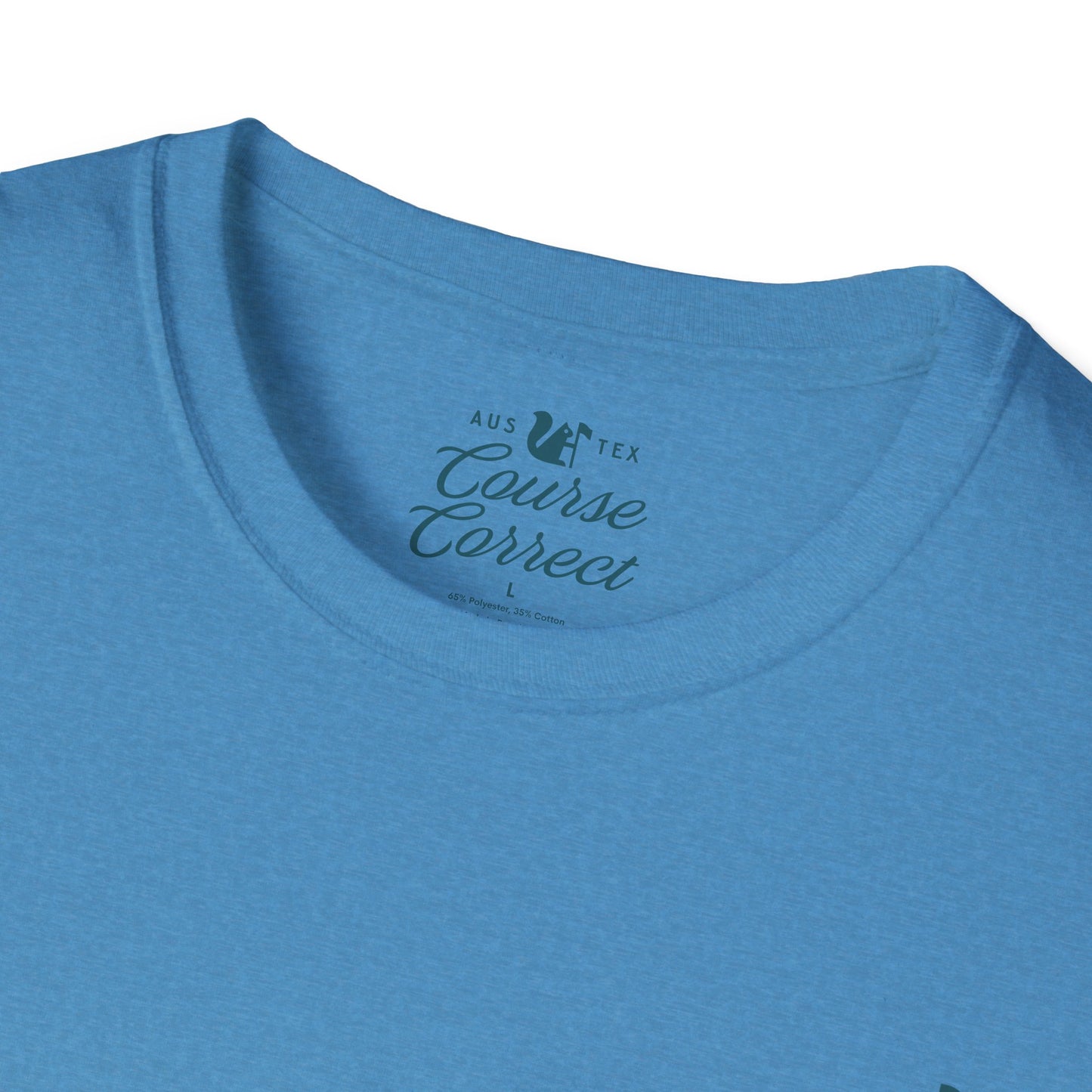 Course Correct Golf - Torrey South Golf Course Tee - Blue - Neck