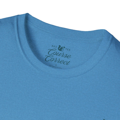 Course Correct Golf - Torrey South Golf Course Tee - Blue - Neck