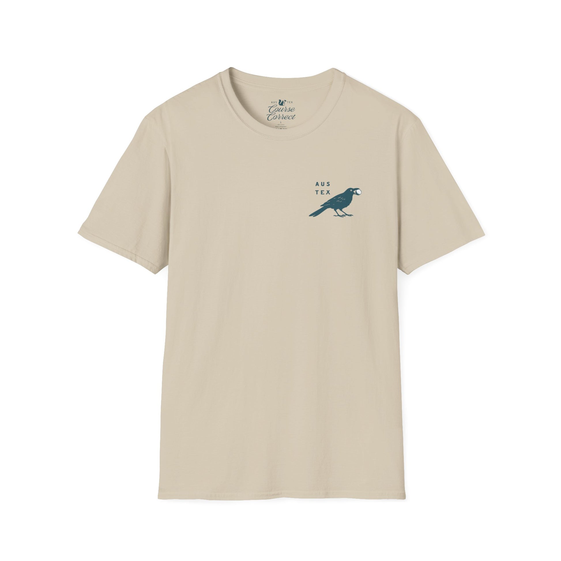 Course Correct Golf - Birdie Hunting Golf Tee - Cream - Front