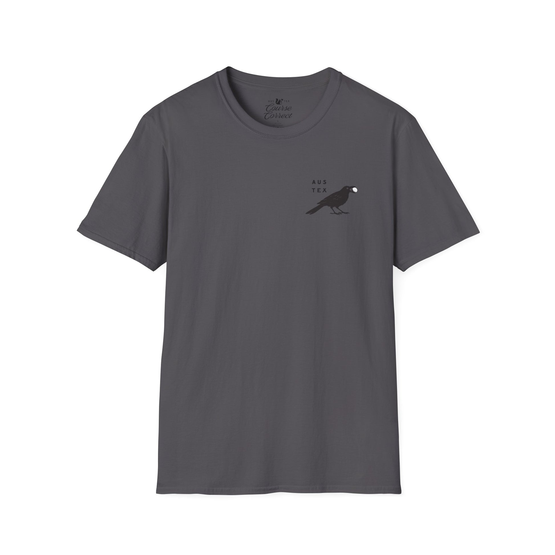 Course Correct Golf - Birdie Hunting Golf Tee - Black - Front