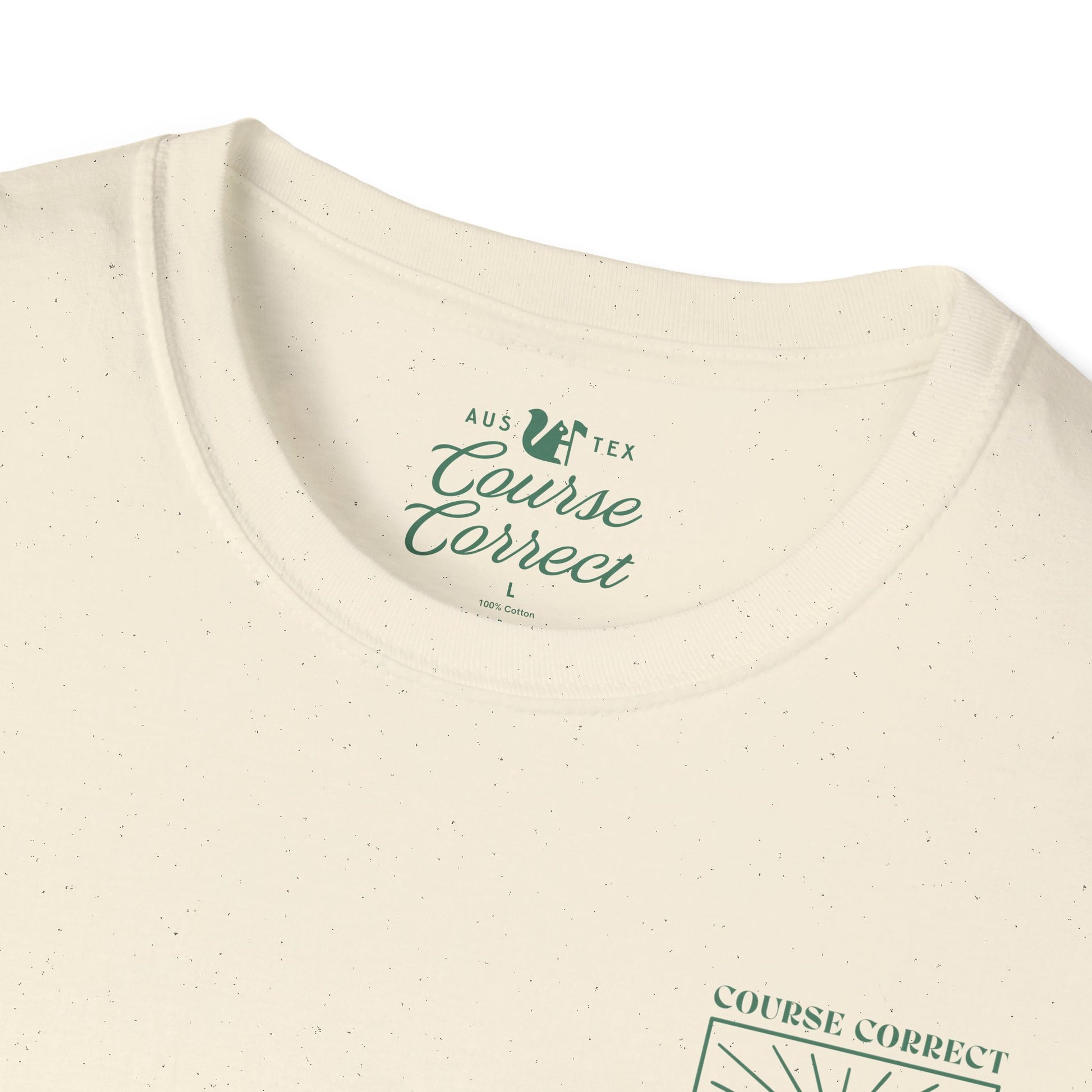 Course Correct Golf - Flagstick Drift Golf Tee - Natural - Neck