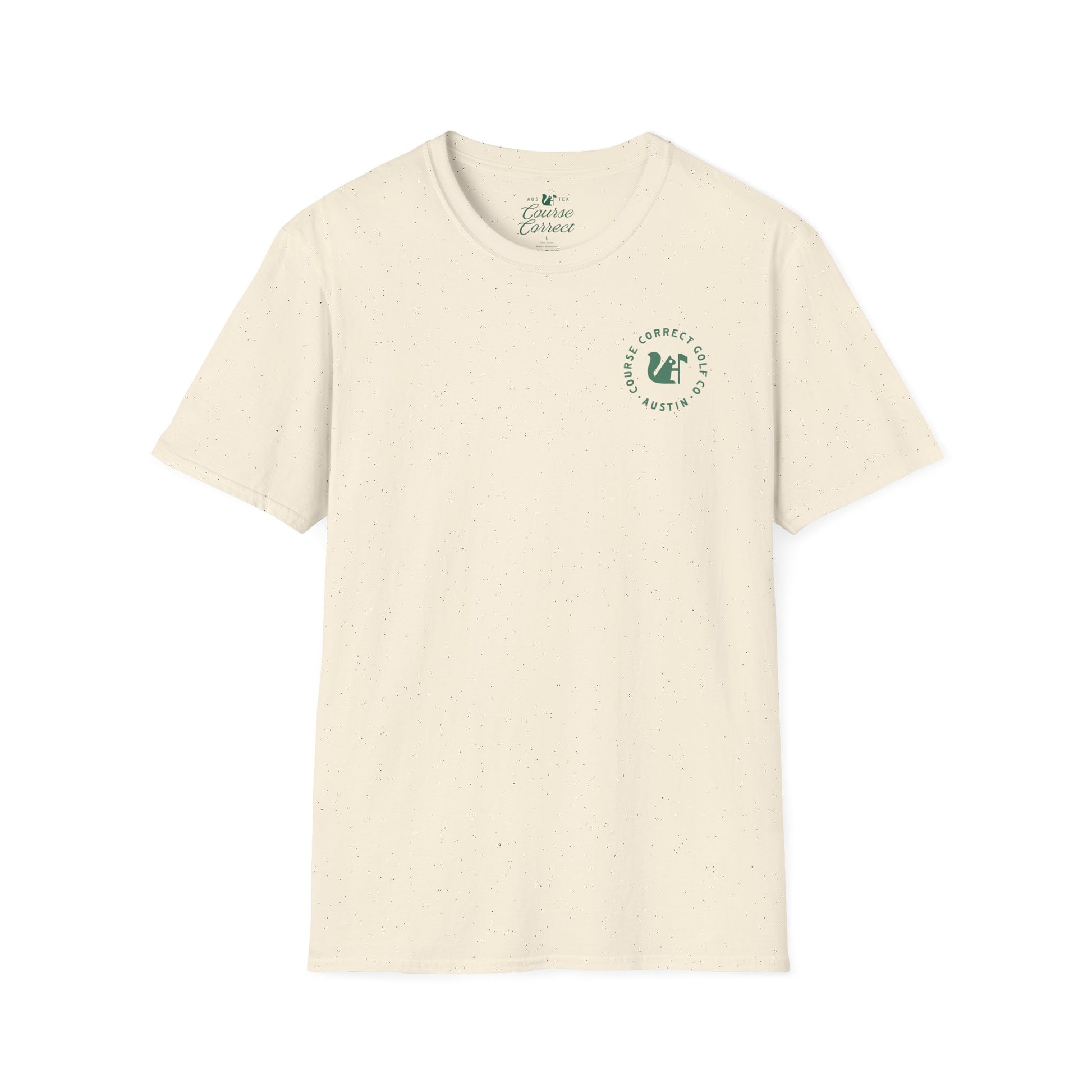 Course Correct Golf - Surf and Turf Golf Tee - Cream - Front