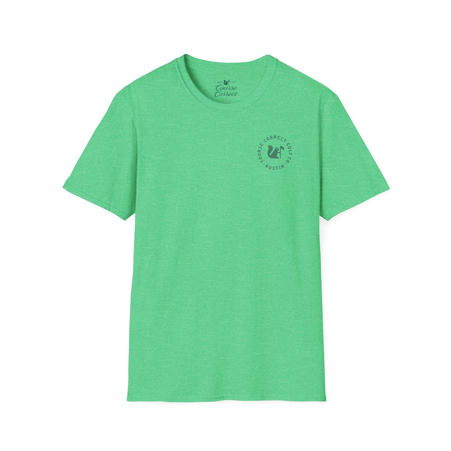 Course Correct Golf - Surf and Turf Golf Tee - Green - Front