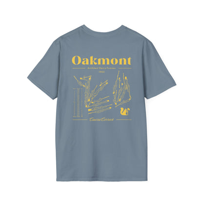 Course Correct Golf - Oakmont Golf Tee - Blue t-shirt - Back