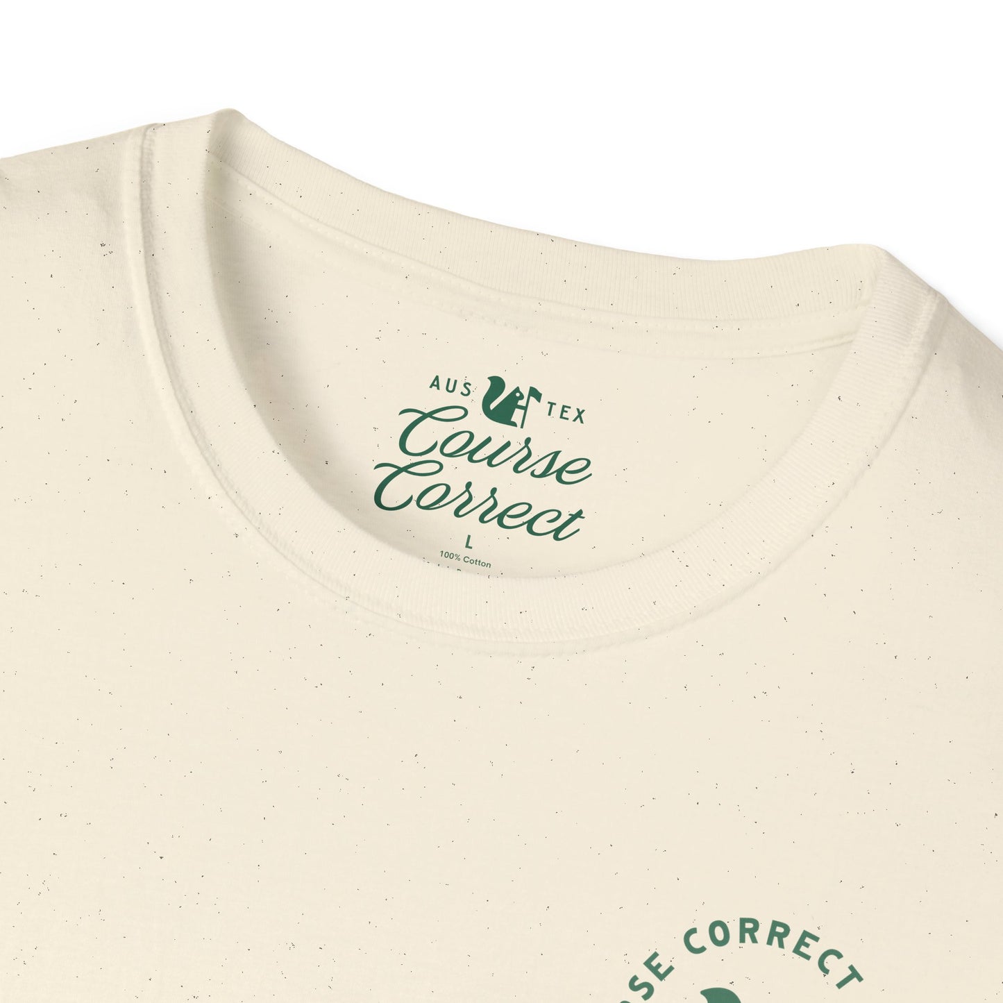 Course Correct Golf - Surf and Turf Golf Tee - Cream - Neck