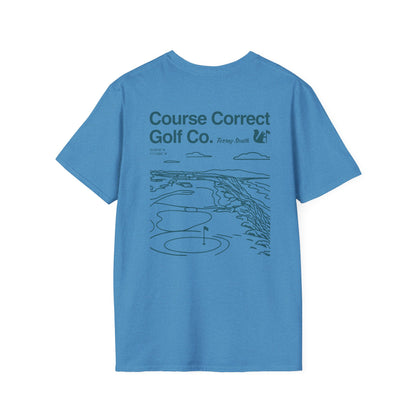 Course Correct Golf - Torrey South Golf Course Tee - Blue - Back