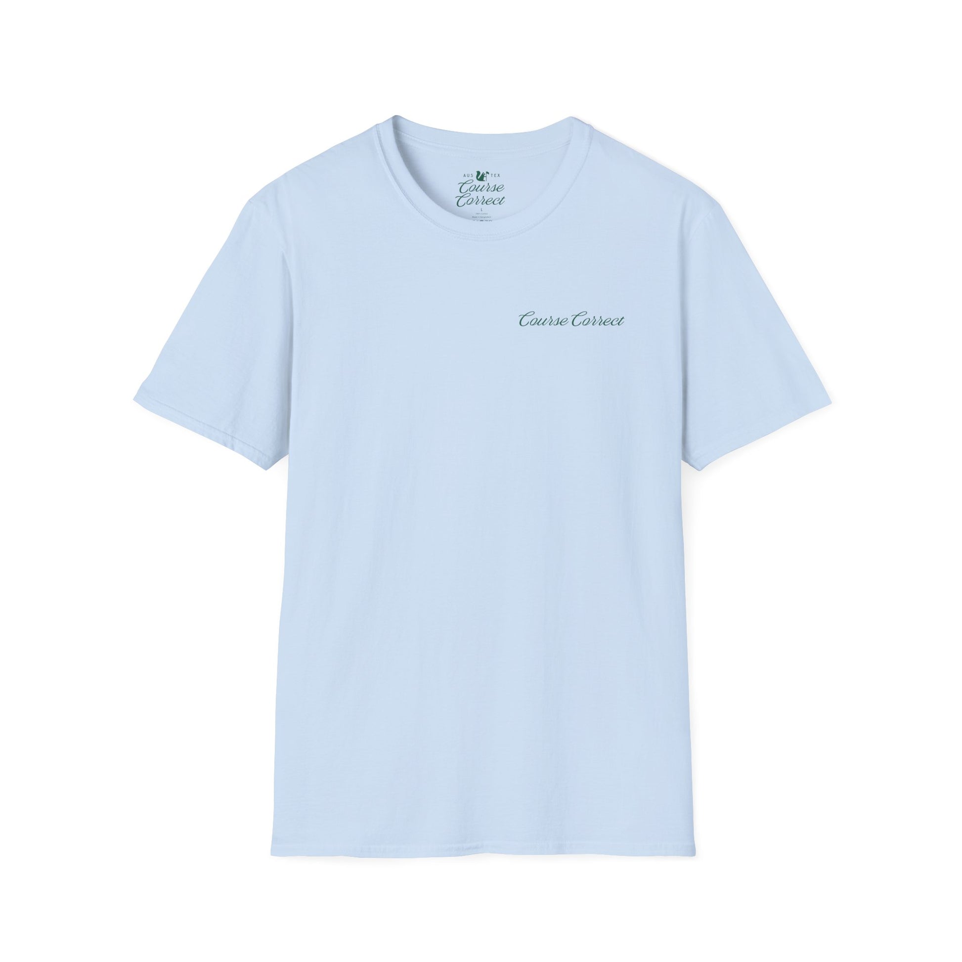 Course Correct Golf - Walking Bag Golf Tee - Blue t-shirt - Blue 